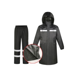 SKRT002 Manufacturers of black reflective raincoats mass-order knee-length raincoat extended raincoat sets SKRT002 Manufacturers of black reflective raincoats mass-order knee-length raincoat extended raincoat sets